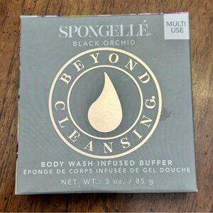 New- Spongelle Multi Use Black Orchid Body Wash Infused Buffer Sponge